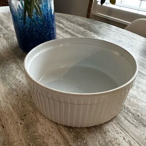 French vintage soufflé dish.